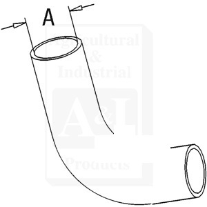 A-194738M1 RADIATOR HOSE TOP        