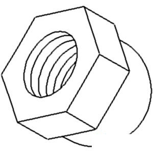 A-195592M1 NUT W/WASHER STR WHEEL   