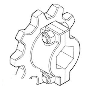 A-1970248C1-S SPROCKET FDR. CHAIN SPL. 