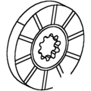 A-1975462C3 BONDED BRAKE DISC        