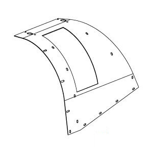A-198603A2 HOOD FRONT               