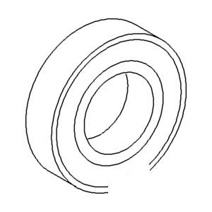 A-833646M1 BRG. BALL; 6200 SERIES   