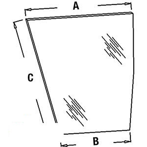 A-248716A1 GLASSLOWER LH WINDSHIELD 