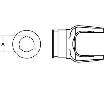 A-BP204016852 INNER TUBE YOKE SIZE 1   