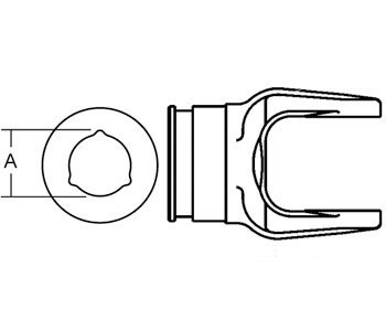 A-BP204036852 INNER TUBE YOKE SIZE 3   