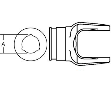 A-BP204066852 INNER TUBE YOKE SIZE 6   