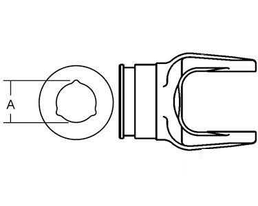 A-BP204196852 INNER TUBE YOKE SIZE 9   