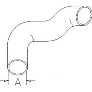 A-3040882M92 RADIATOR HOSE BOTTOM     