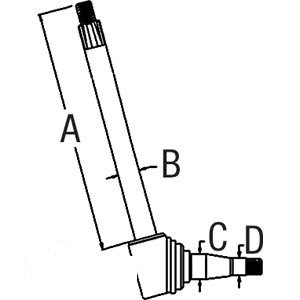 A-3040894M92 SPINDLE (LH)             