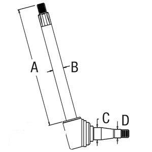 A-3046437M91 SPINDLE (LH)             