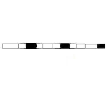 A-303075338 PTO SHAFT 17 SPLINES     
