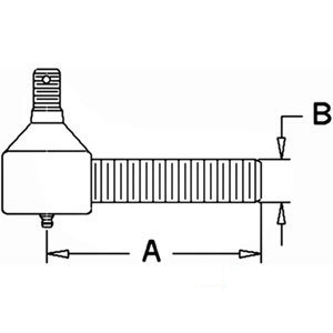 A-309591 DRAG LINK END FRONT      