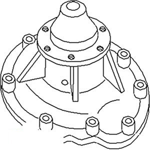 A-3132676R93 WATER PUMP               