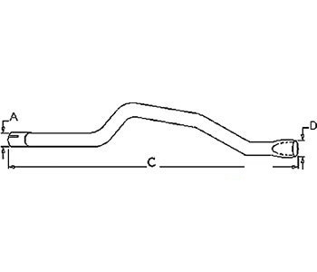 A-313810 HORIZONTAL TAILPIPE      