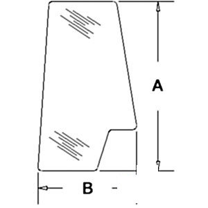A-3233051R1 GLASS DOOR WINDOW (REAR) 