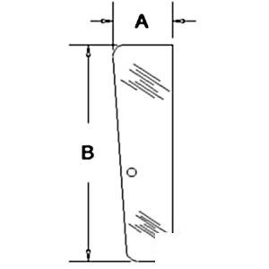 A-3233053R1 GLASSDOOR WINDOW (FRONT) 