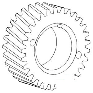 A-326705R1 GEAR CRANKSHAFT          