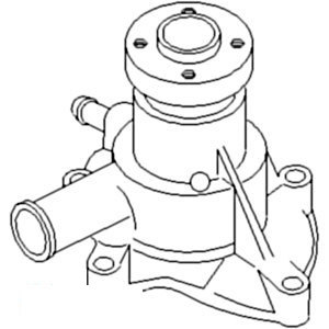 A-3284086M92 WATER PUMP               