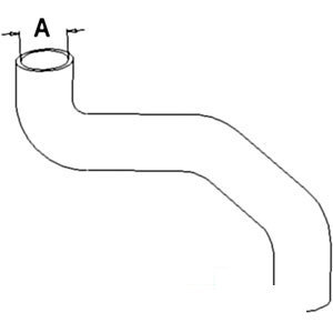 A-330033901 RADIATOR HOSE UPPER      