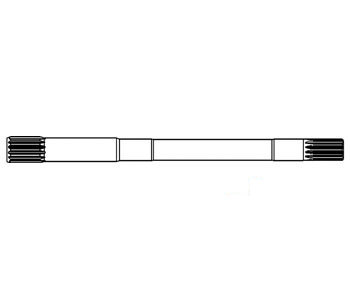 A-303360695 CENTER PTO SHAFT SPLINED 