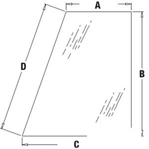 A-338425A1 GLASS RH SIDE WINDOW     