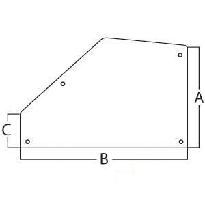 A-3389398M2 Glass Door Rear (RH/LH)  