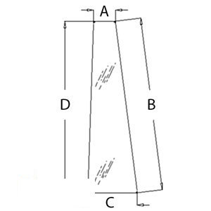 A-3389399M2 FRONT DOOR GLASS RH/LH   