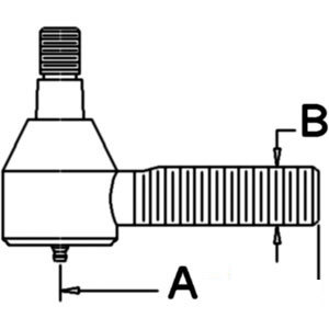 A-3426773M3 TIE ROD THREADED         