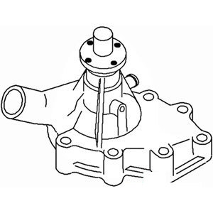A-3439531M91 WATER PUMP               
