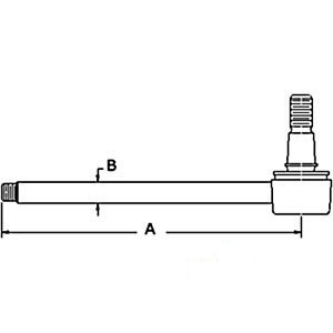 A-3443036M91 STEERING CYL ROD W/END   