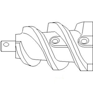 A-352552A1 STALK ROLL AUGER (LH)    