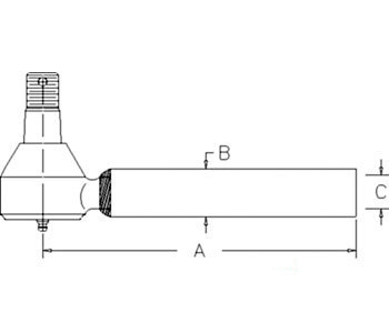 A-35533-62920 TIE ROD END STEER CYL.   