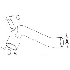 A-3596194M1 RADIATOR HOSE BOTTOM     