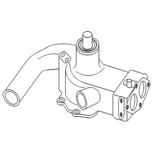 A-303366278-R WATER PUMP L/PULLEY      