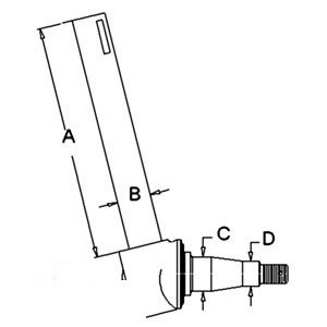 A-3697028M91 SPINDLE LH               