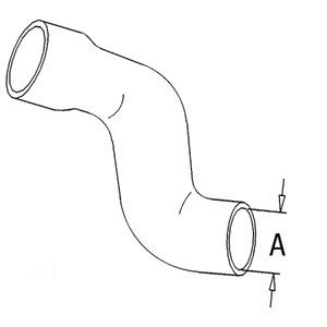 A-371307R1 RADIATOR HOSE BOTTOM     