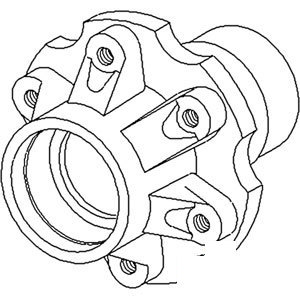 A-378401R21 HUB FRONT WHEEL          