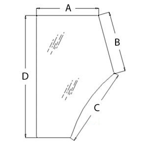 A-3804658M1 CAB DOOR GLASS  RH       