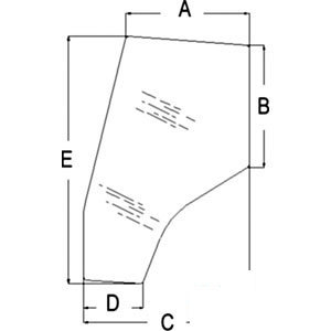 A-3805643M1 CAB DOOR WINDOW LH - TINT