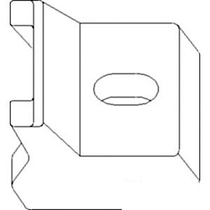 A-381725R1 CLAMP REAR WHEEL         