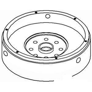 A-3819667M91 FLYWHEEL W/ RING GEAR    