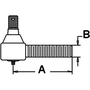 A-382570R92 TIE ROD SHORT            