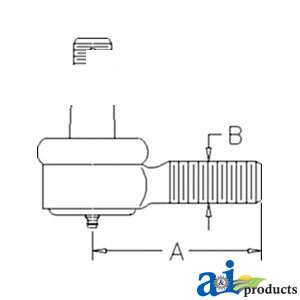 A-3A012-62920 TIE ROD END STEER CYL.   