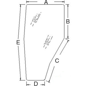 A-3A751-70670 GLASS (RH) DOOR          