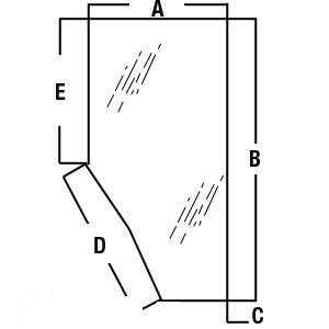 A-3G710-70670 GLASS DOOR R/H           