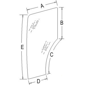 A-44910453 GLASS DOOR; LH           