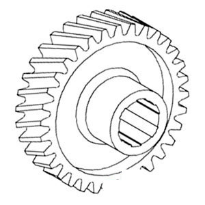 A-50037DB SECTOR ST. WORM GEAR     