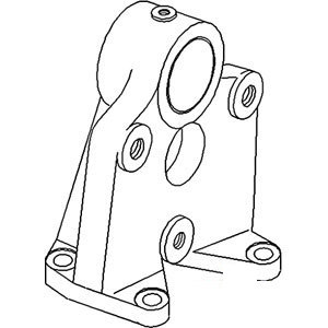 A-506913M91 FRONT AXLE PIVOT SUPPORT 