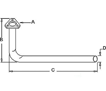A-507518M92 EXHAUST PIPE             