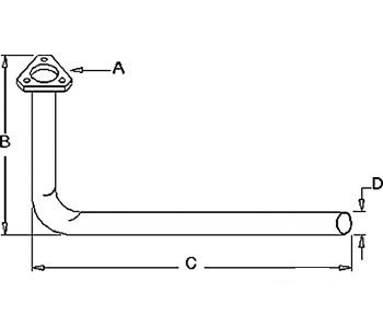 A-508523M92 EXHAUST PIPE             